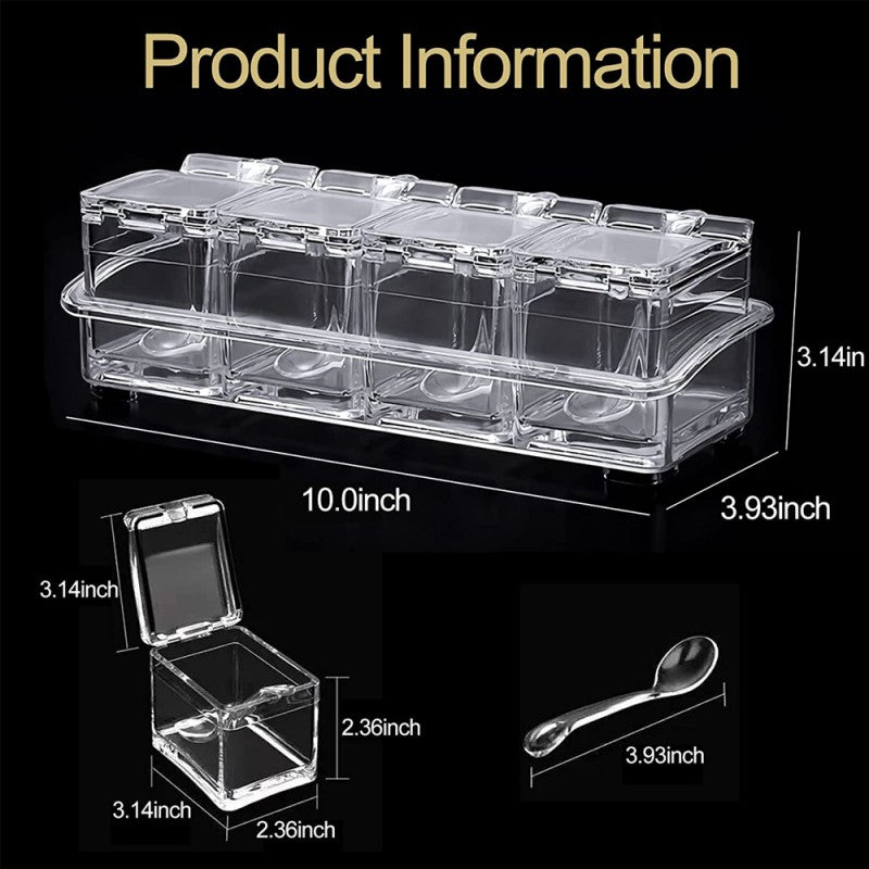 See-through Seasoning Storage Set